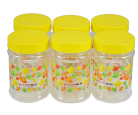 Transparent flora pet jar-500ml