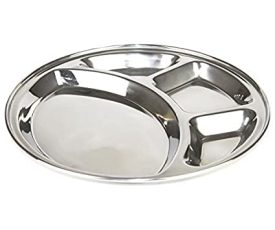 Stainless Steel Round  Thali 4 in 1