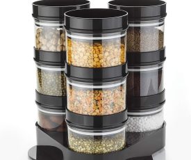 Crystal Food Container Pack of 9  (250 ML Each)