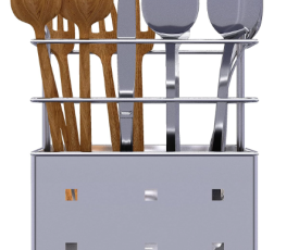 Stainless Steel Hanging Spoon Stand