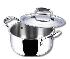 Stainless Steel Saucepot with Lid 6.8 litres