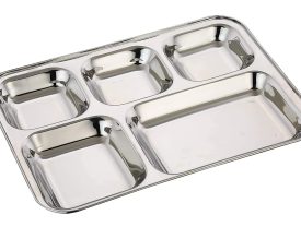 Stainless Steel Lunch, Dinner Plate