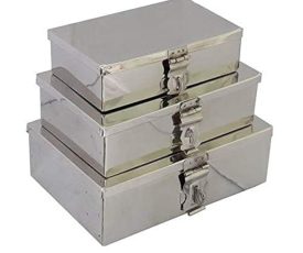 Stainless Steel Storage Boxes, Cash box