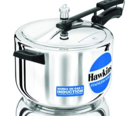 Hawkins Stainless Steel 8 litre Inner Lid Pressure Cooker with Induction Compatible (HSS80)