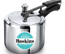 Hawkins Triply 3 Litr Classic Pressure Cooker IB Inner Lid & Tall Design Cooker, Silver (SSTCL3T)