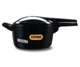 Hawkins Futura 5 Litre Pressure Cooker, Hard Anodised Inner Lid Pressure Cooker, Induction Cooker, Pan Cooker, Black (IFP50)