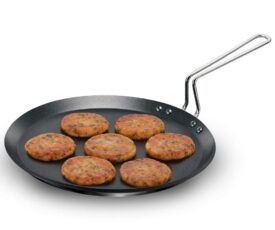 Hawkins Futura Induction Compatible Nonstick Flat Tava 30 cm, 4.88 mm (Black) Visit the Hawkins Store